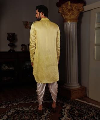 Yellow Dhaya Kurta Set 4