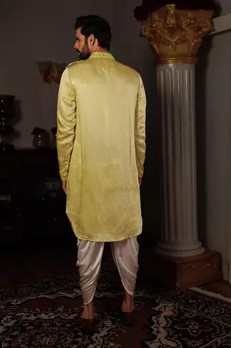 Yellow Dhaya Kurta Set