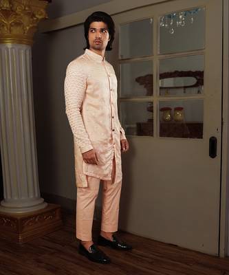 Peach Seri Kurta Set 1