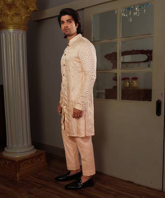 Peach Seri Kurta Set 2