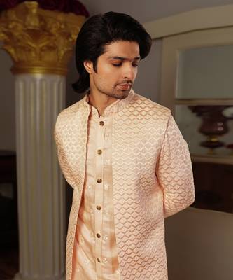 Peach Seri Kurta Set 3