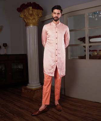 Peach Osha Kurta Set 1