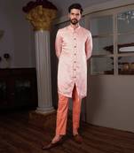 Peach Osha Kurta Set