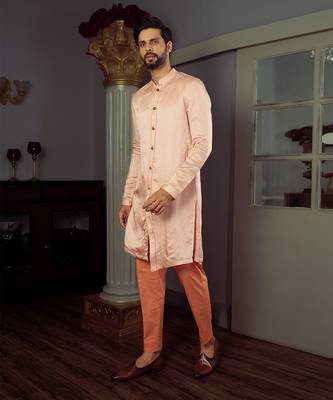 Peach Osha Kurta Set 4