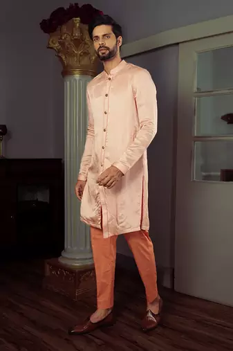Peach Osha Kurta Set