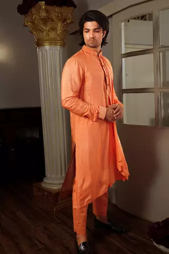 Peach Osh Kurta Set