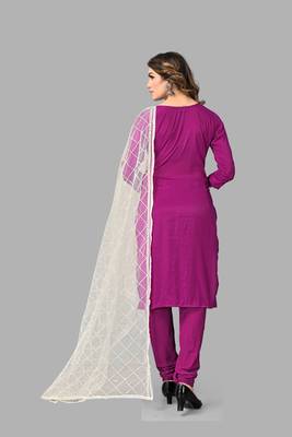 French Crepe Embroidery Unstitched Dress Material 2