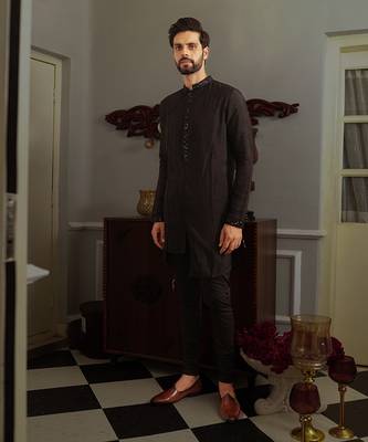 Black Rave Kurta Set 3