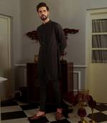 Black Rave Kurta Set