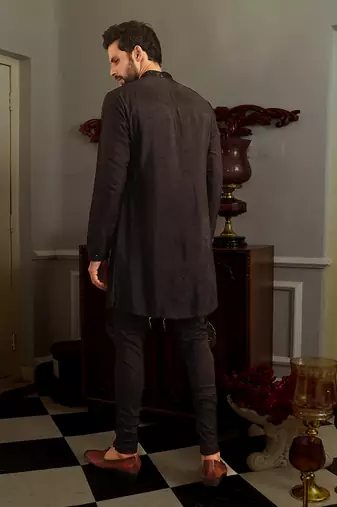 Black Rave Kurta Set