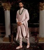 Lavender Bharata Sherwani Set