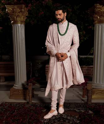 Lavender Bharata Sherwani Set 2