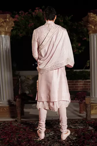 Lavender Bharata Sherwani Set