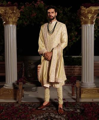 Green Arjun Sherwani Set 1