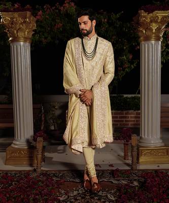 Green Arjun Sherwani Set 4