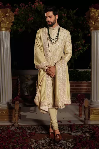 Green Arjun Sherwani Set