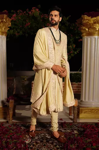 Green Arjun Sherwani Set