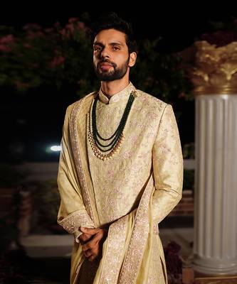 Green Arjun Sherwani Set 8