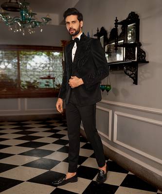Black Kara Tuxedo Set 2