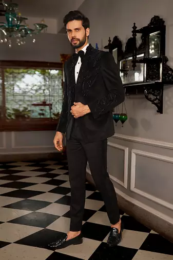 Black Kara Tuxedo Set
