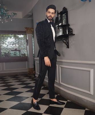 Black Kara Tuxedo Set 3