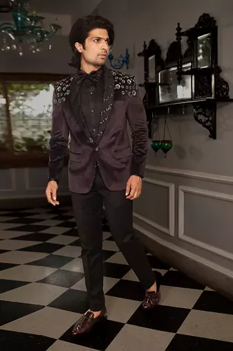 Black Artha Tuxedo Set