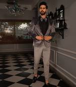 Grey Vali Tuxedo Set