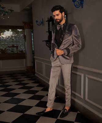 Grey Vali Tuxedo Set 7