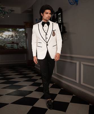 White Rish Tuxedo Set 1