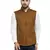 Caramal Brown Plain Nehru Jacket for Men Stylish Latest Design Suitable for Ethnic Wear