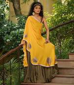 Dilruba Sunrise Yellow Toga Flair Dress