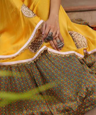Dilruba Sunrise Yellow Toga Flair Dress 7