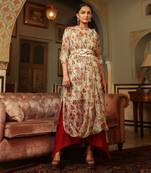 Dilruba Exaggerated  Draped  Kurta Set