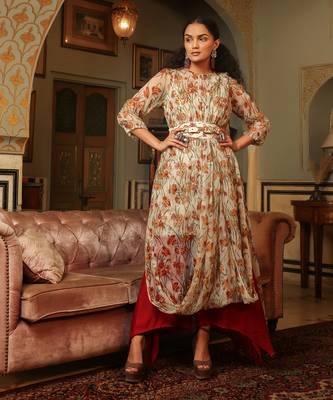 Dilruba Exaggerated  Draped  Kurta Set 2