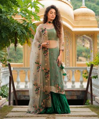 Dilruba Ivoreen Crush Skirt Kurta Set 1