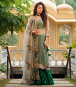 Dilruba Ivoreen Crush Skirt Kurta Set