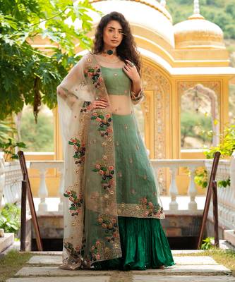 Dilruba Ivoreen Crush Skirt Kurta Set 3