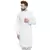 Men White Cotton Chikankari Lucknowi Jaal Embroidered Men-Kurtas