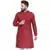 Maroon Chikankari Lucknowi Jaal Embroidered  men-kurtas 