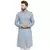 Light Blue Cotton Chikankari Lucknowi Jaal Embroidered men-kurtas