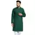 Green Chikankari Lucknowi Jaal Embroidered  men-kurtas