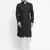 Men Black Cotton Chikankari Lucknowi Jaal Embroidered  kurta-pajama
