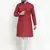Men Maroon Chikankari Lucknowi Jaal Embroidered kurta-pajama
