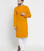 pista green embroidered chikankari kurta WITH WHITE ALIGARH PAJAMA for men