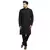 Treemoda Men Embroidered Cotton Chikankari Black kurta-pajama