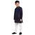 Blue printed pure brocade silk boys-kurta-pyjama by Treemoda