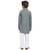 Grey embroidered cotton boys-kurta-pyjama by Treemoda