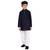 Blue embroidered cotton boys-kurta-pyjama by Treemoda