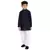 Blue embroidered cotton boys-kurta-pyjama by Treemoda