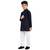 Blue embroidered cotton boys-kurta-pyjama by Treemoda